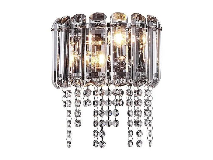 Maytoni Hail Aplique Neoclásico de Vidrio y Cristal Cromo