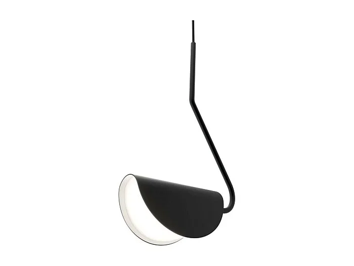 Maytoni Mollis Lámpara de techo colgante moderna negra, pantalla acrílica