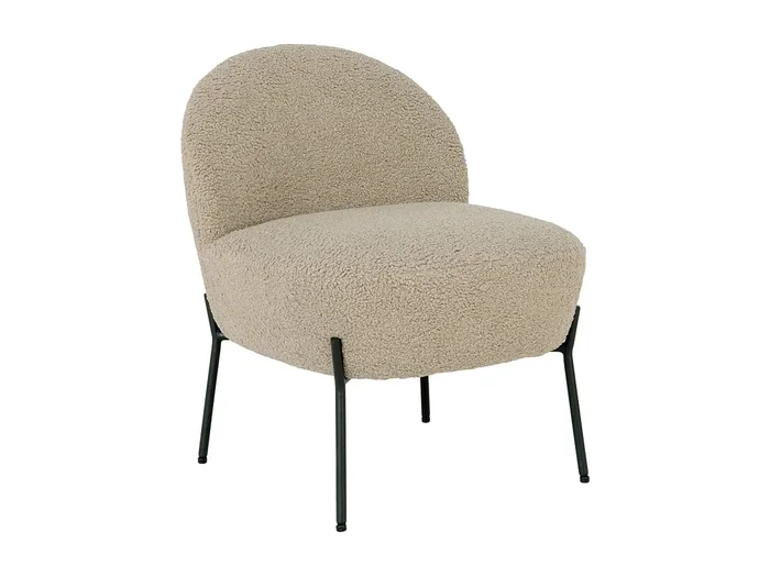 MERIDA kunstlamsvacht loungestoel – Elegantie en absolute zachtheid