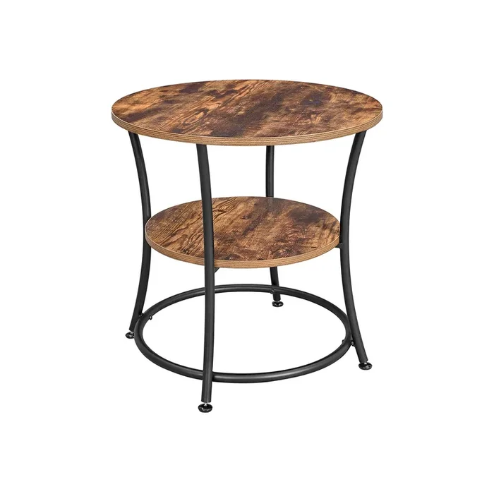 Mesa Auxiliar de 2 Estantes-VASAGLE