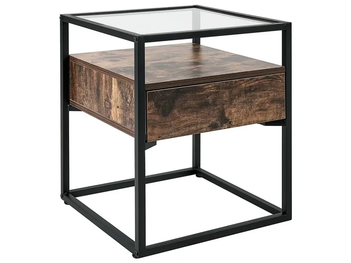 Mesa auxiliar MAUK Marrón oscuro