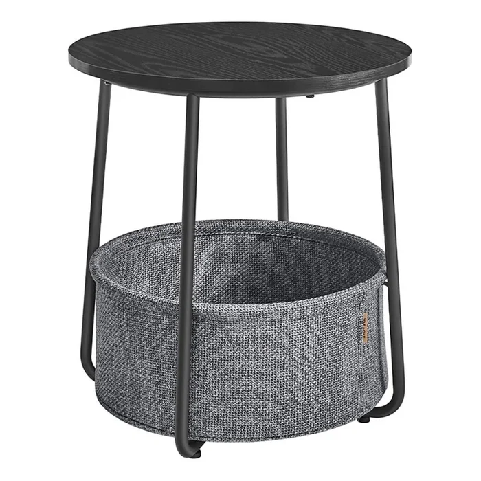 Mesa auxiliar NOIRA negra/gris