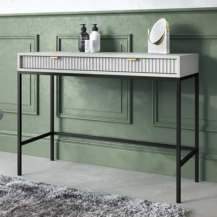 Mesa auxiliar NOVA 77×104 cm gris/negro