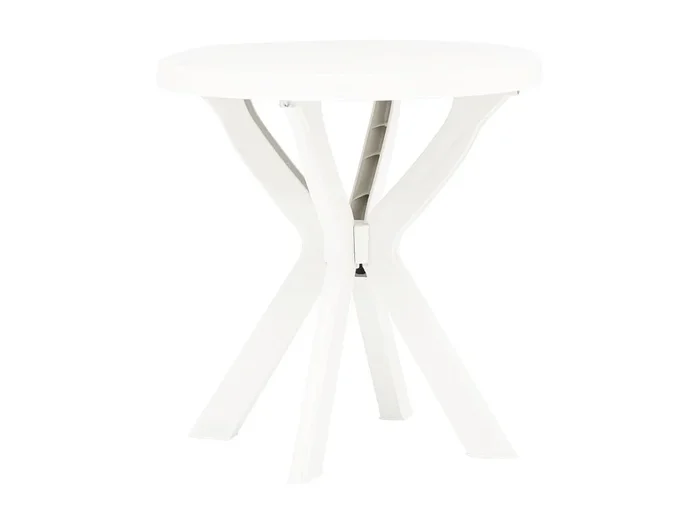 Mesa bistro blanca plástico Ø70 cm