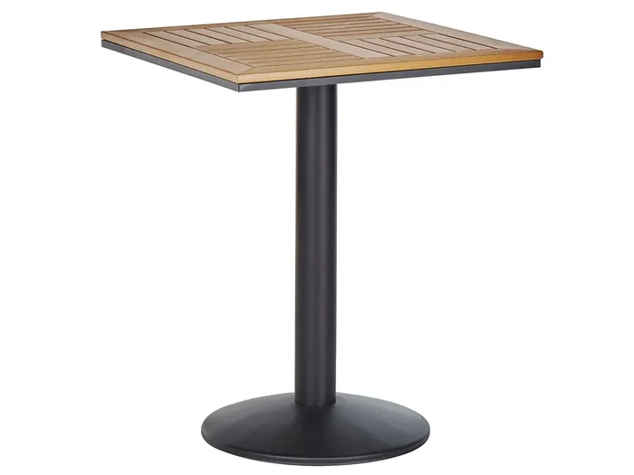 Mesa de balcón PALMI 60 cm 60 cm Efecto madera Marrón