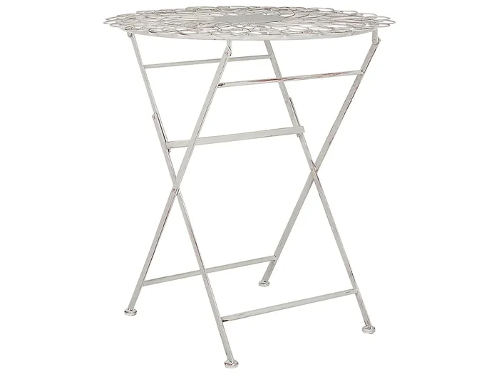 Mesa de balcón STIFFE 70 cm 70 cm Metal Blanco