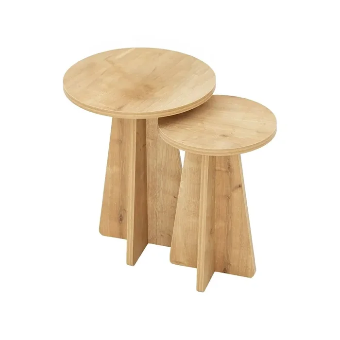 Mesa de centro com efeito madeira