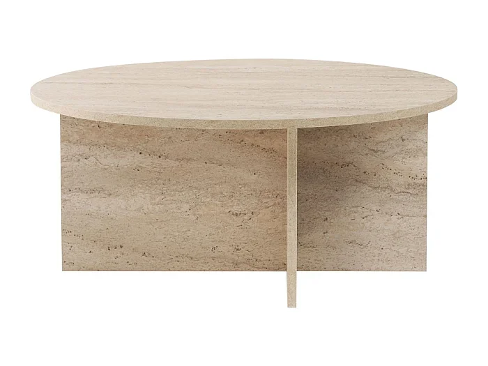 Mesa de centro con tablero redondeado L90 cm – SOLEIL