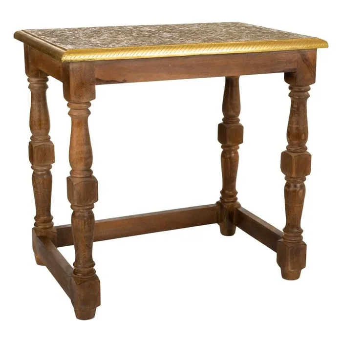 Mesa de centro de madera marrón 48x33x45,5h cm
