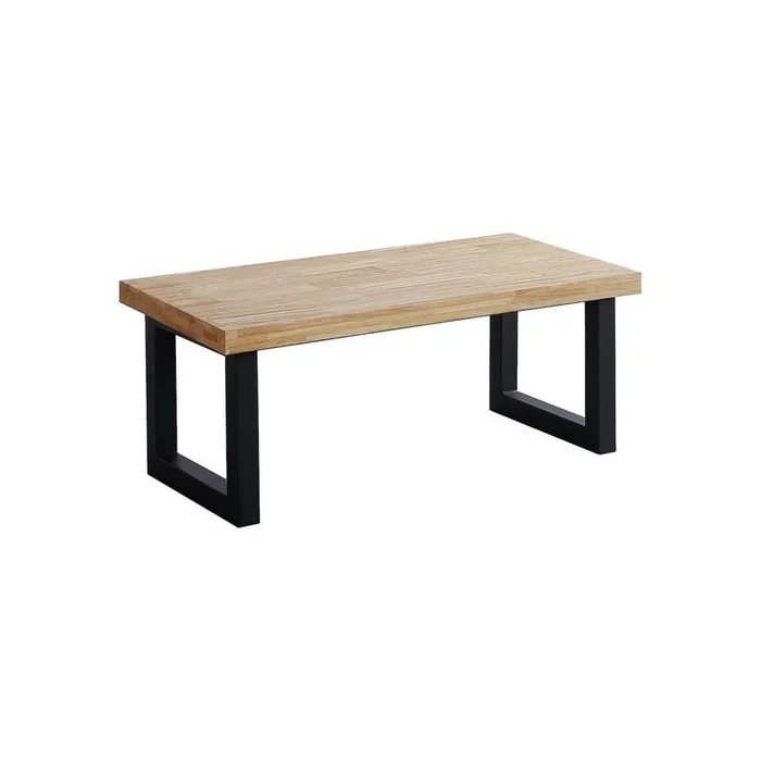 Mesa de centro elevable Loft – Negro – Roble Negro – Roble