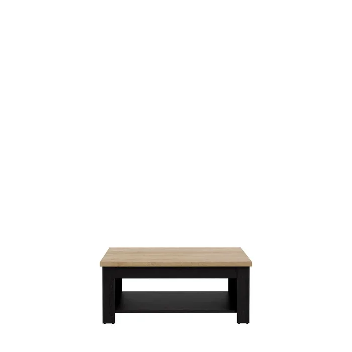 Mesa de centro elevable VERONA negro y madera