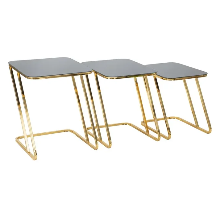 Mesa de Centro MF551, Metal, Oro