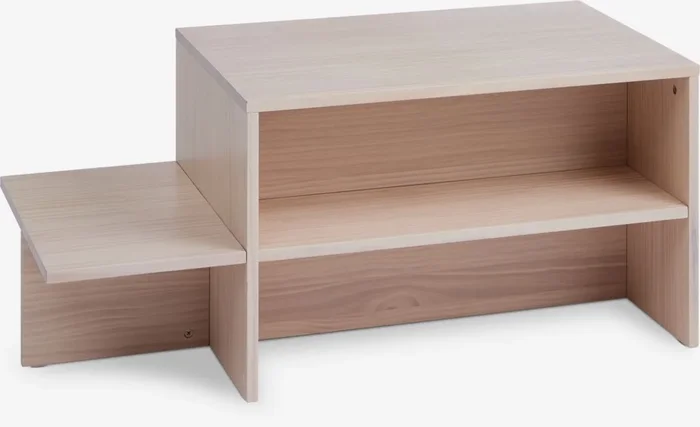 Mesa de centro SOLLERUP 50×110 con estantes pino macizo