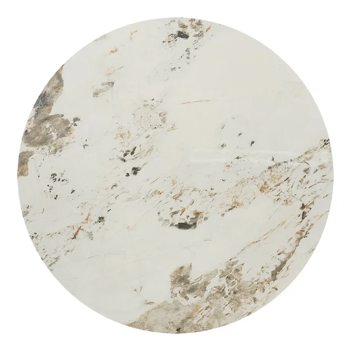 Mesa de comedor Tuli Blanca piedra sinterizada Ø80-90-100-120 Vintahome
