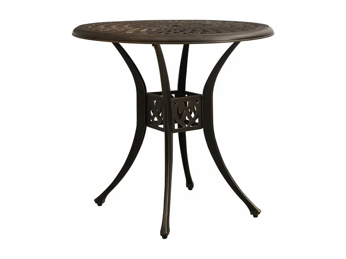 Mesa de jardín bronce aluminio fundido 78x78x72 cm