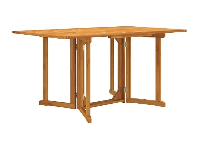 Mesa de jardín plegable Butterfly madera de teca 150x90x75 cm