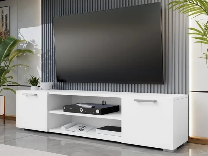 Mesa de TV GIMREN 36×156 cm blanco