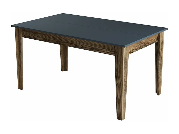Mesa Kailua B100, Antracita Nuez, 75x88x145cm, Aglomerado laminado