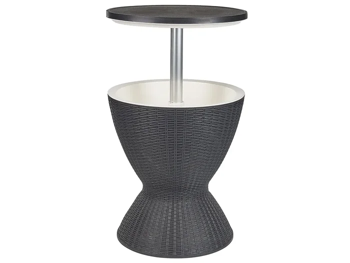 Mesa nevera AISA 49 cm 49 cm Efecto madera Negro