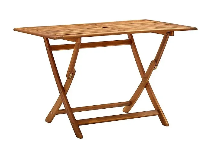 Mesa plegable de jardín madera maciza de acacia 120x70x75 cm