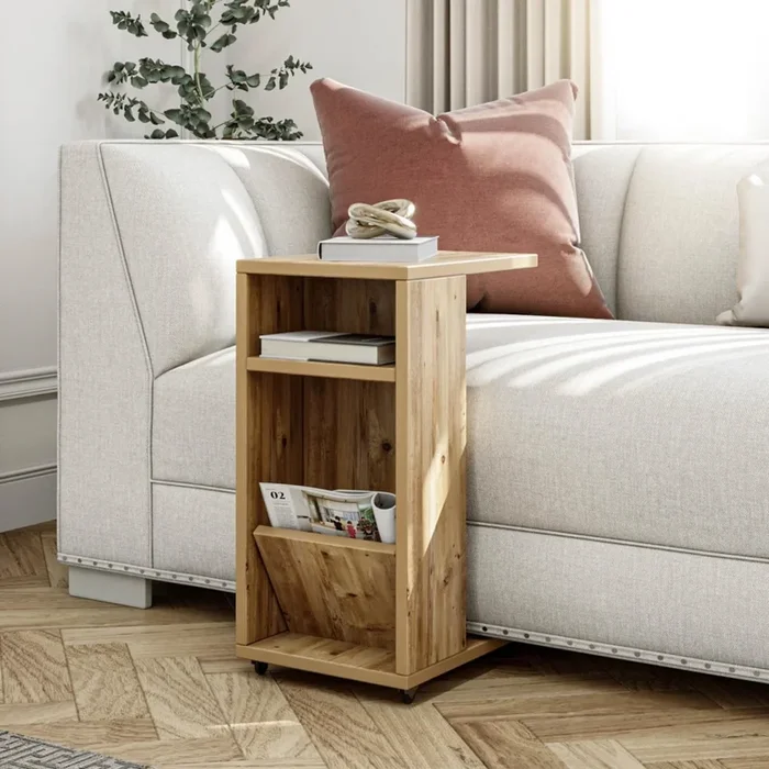 Mesa plegable FILINTA 63×40 cm marrón