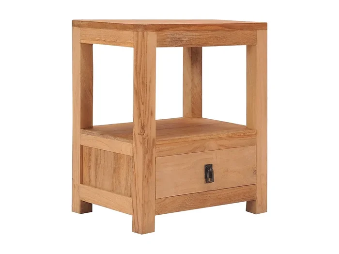 Mesilla de noche 40x30x50 cm madera maciza de teca