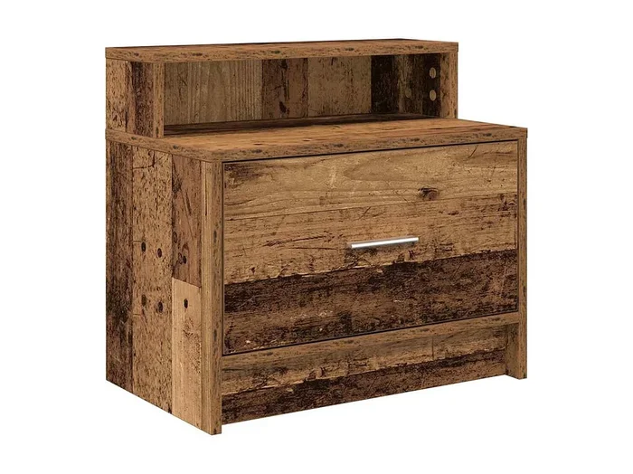 Mesilla de noche Mesita de noche con cajón madera vieja 51x31x47 cm