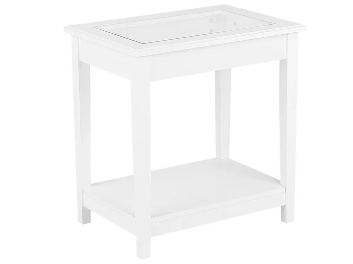 Mesita de noche Mesa auxiliar ATTU Blanco