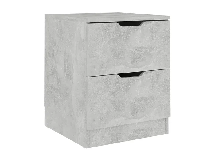 Mesita de noche Mesilla de noche madera de ingeniería gris hormigón 40x40x50 cm