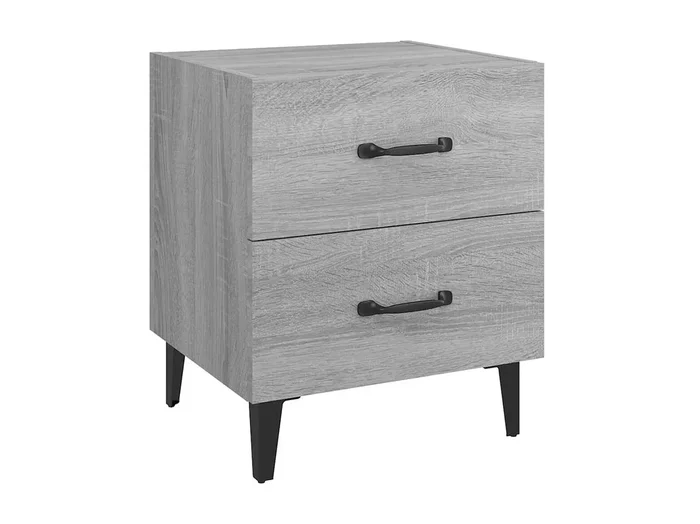 Mesita de noche Sonoma gris 40x35x47,5 cm