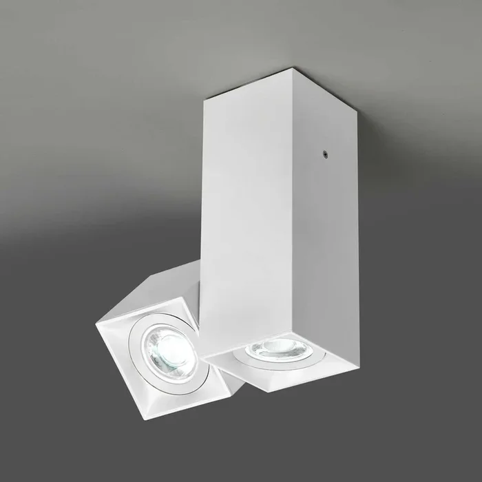 Milan Dau Spot plafón 2 luces blanco