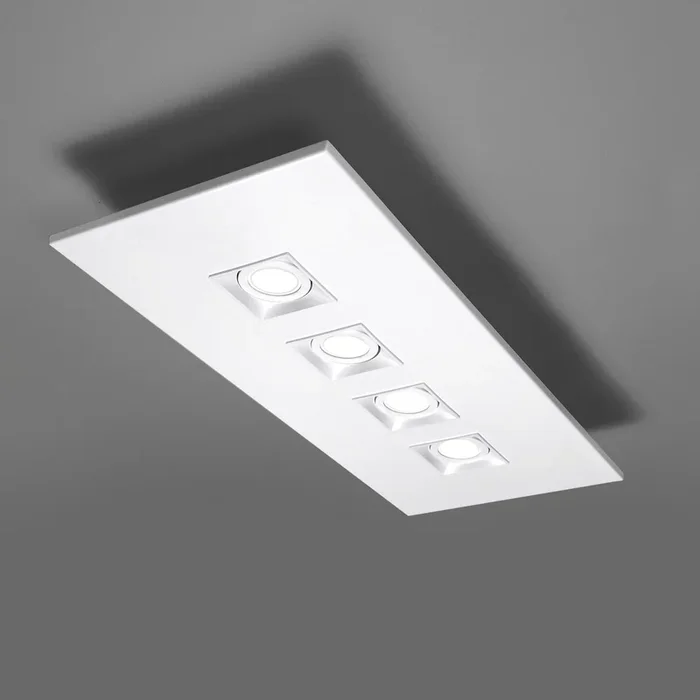 Milan Polifemo plafón 4 luces blanco