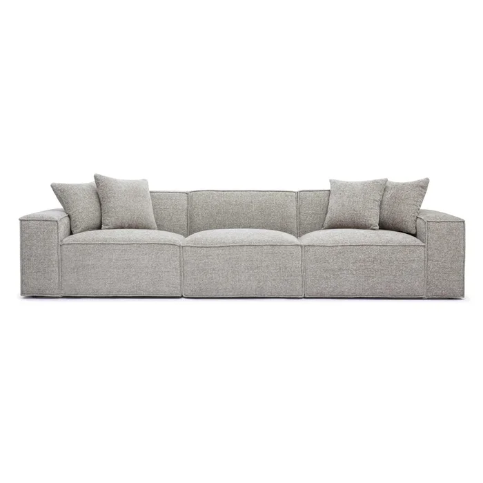Mindy Chenille Basketweave Modular Sofa