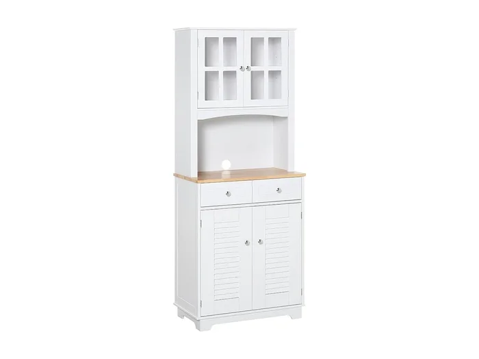 Mueble auxiliar de cocina blanco 68×39.5×170 cm HOMCOM