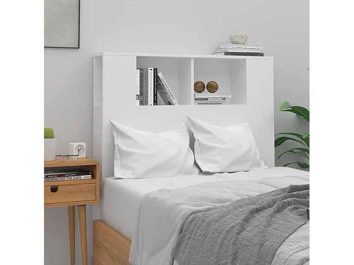 Mueble cabecero blanco 100×18,5×104,5 cm