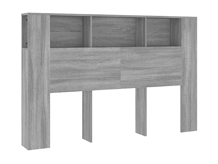 Mueble cabecero gris Sonoma 160×18,5×104,5 cm ES27533