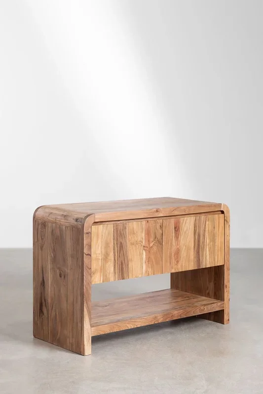 Mueble de Baño en Madera de Acacia Vacry ↔︎ 120 cm – SKLUM