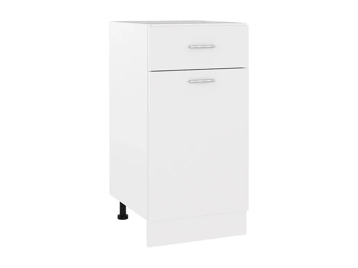 Mueble de suelo con cajón Blanco 40x46x81,5cm Madera contrachapada