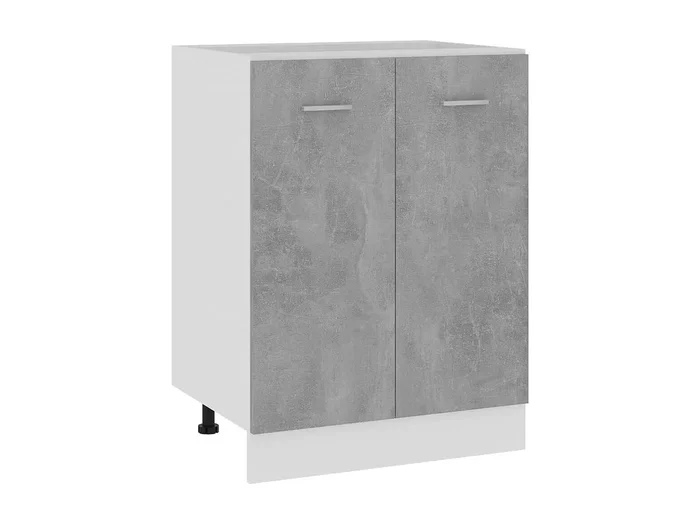 Mueble de suelo Gris hormigón 60x46x81,5 cm Madera contrachapada