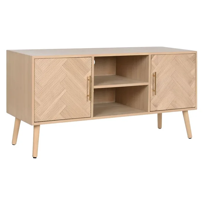 Mueble de TV Home ESPRIT Natural Madera de Paulonia Madera MDF 120 x 40 x 60 cm
