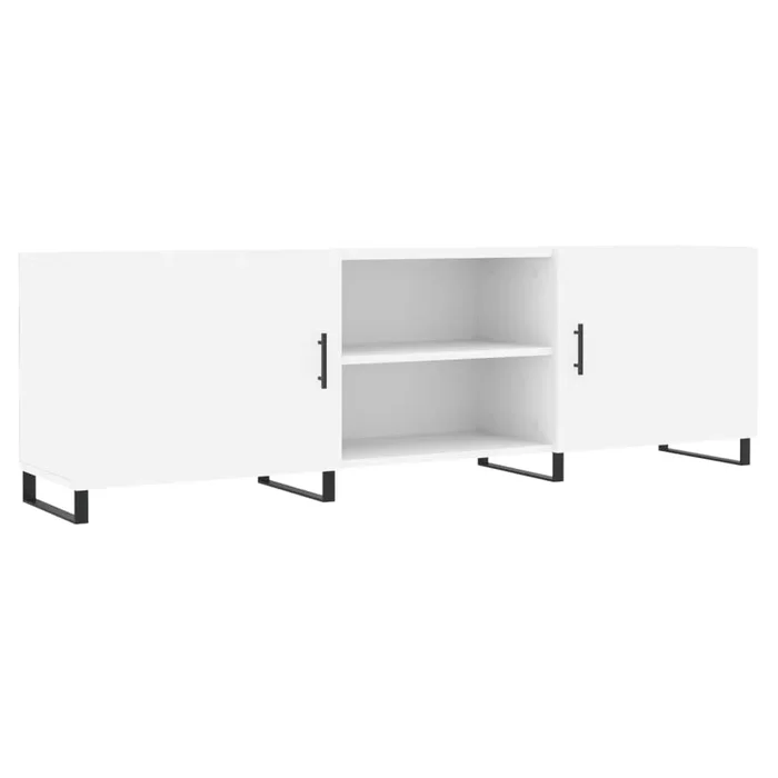 Mueble para TV – Mueble TV – Mesa de TV madera de ingeniería blanco 150x30x50 cm