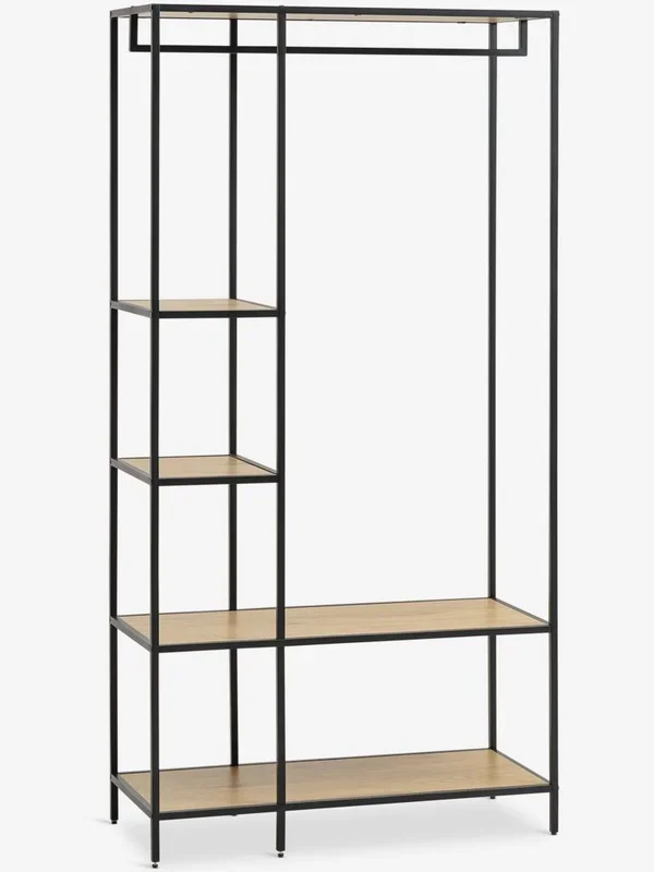 Mueble recibidor TRAPPEDAL roble cálido/negro