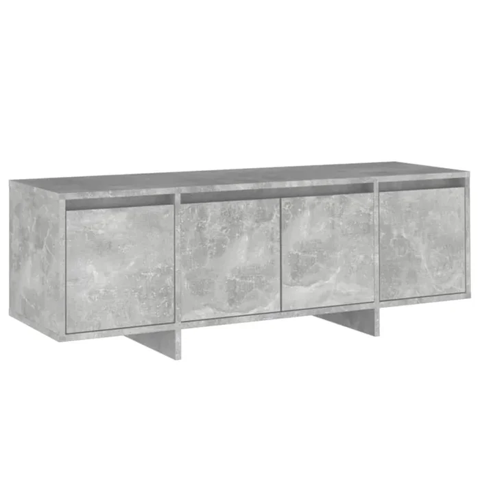 Mueble TV – Mesa de TV madera contrachapada gris hormigón 120x30x40,5 cm