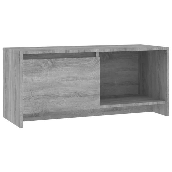 Mueble TV – Mesa de TV madera de ingeniería gris Sonoma 90x35x40 cm