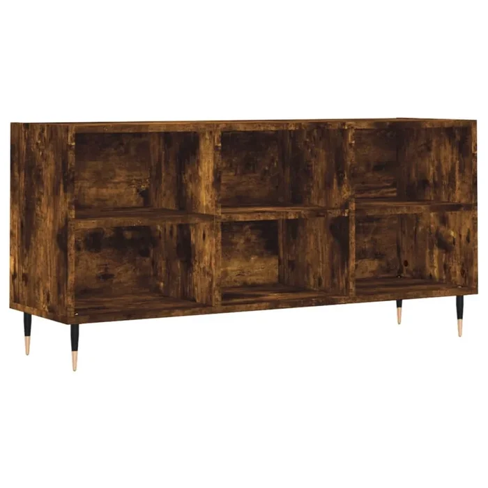 Mueble TV – Mesa de TV madera de ingeniería roble ahumado 103,5x30x50 cm