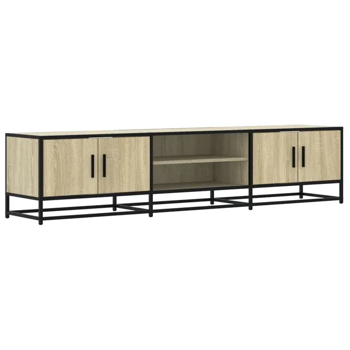 Mueble TV – Mesa de TV madera de ingeniería roble Sonoma 180x35x41 cm