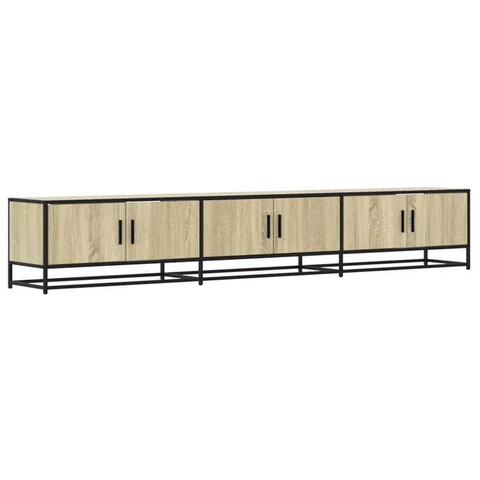 Mueble TV – Mesa de TV madera de ingeniería roble Sonoma 240x35x41 cm