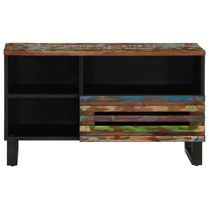 Mueble TV – Mesa de TV madera maciza de acacia 80x34x46 cm