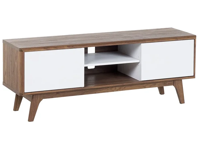 Mueble TV ROCHESTER Marrón/Blanco
