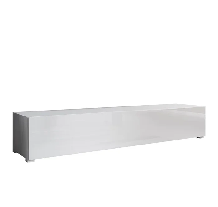 Mueble TV Salón comedor Blanco 180x40x30 1 puerta Aitana M2 Muebles Bonitos